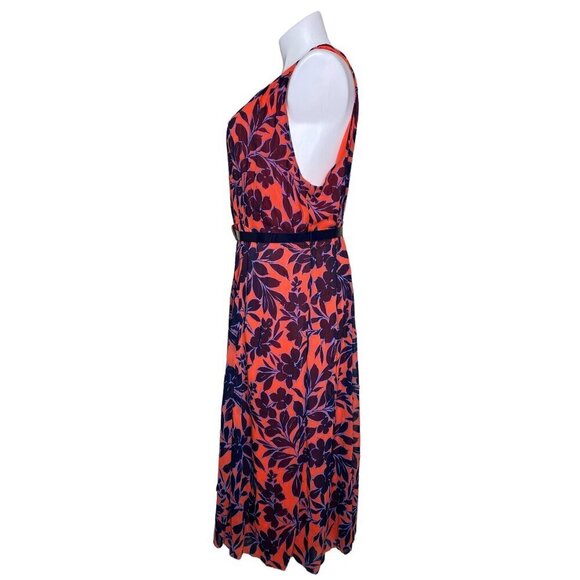 Tommy Hilfiger NWOT Floral Chiffon Halter Midi Dress, Multicolor Women’s 24W - Picture 7 of 11